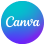 Canva logo - graphic design and content creation tool
